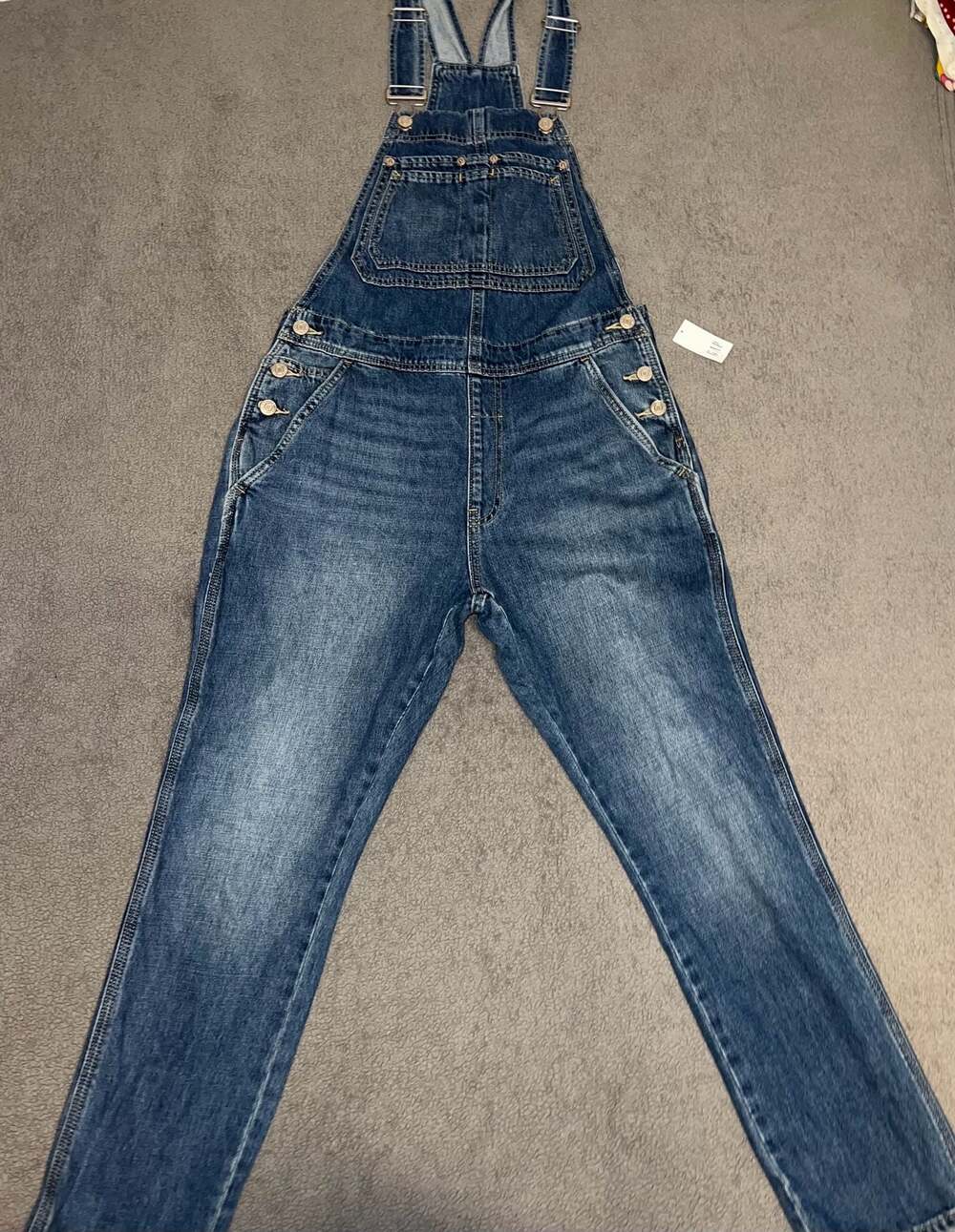 Gap Denim Overalls in a classic medium wash, Women's Size XS